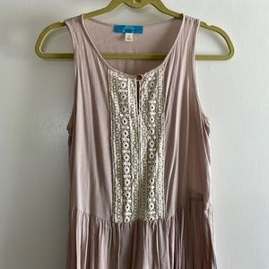 blush pink lace tank top blouse